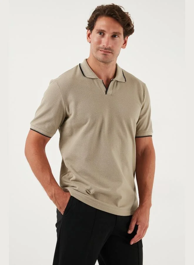 Buratti Buratti Cotton Regular Fit Stripe Detailed Polo Collar T Shirt Men's POLO COLLAR T SHIRT 5902964